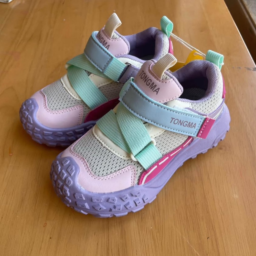 Kids Sneakers - Pastel Pink and Mint